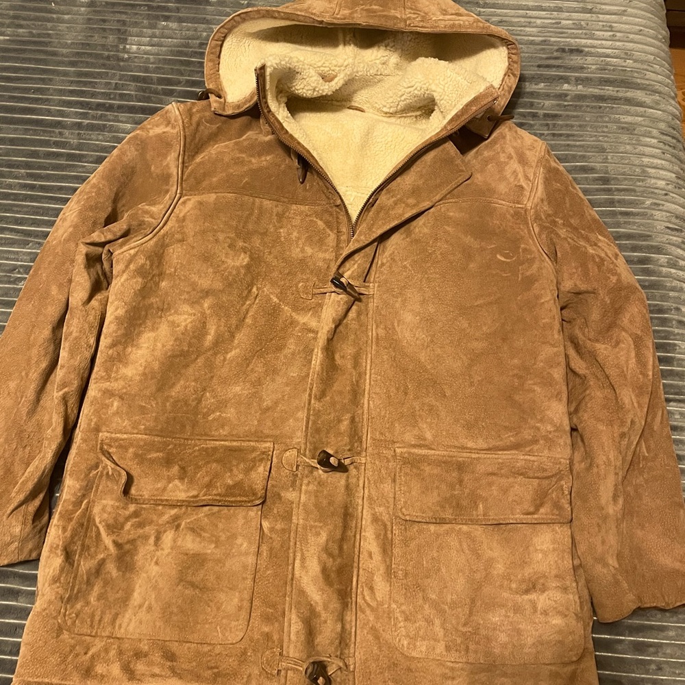 Men’s Heavy Wilson Leather Sherpa Lined Coat
